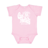 Mono con logo GMG - Rosa claro y blanco