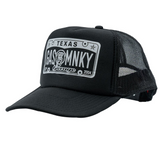 Gorra Trucker con placa de matrícula - Negro