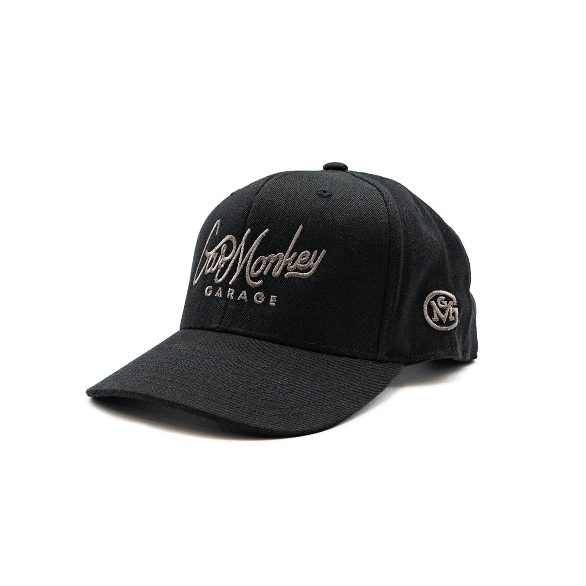 Pinstripe Flat Bill Hat - Black/Grey