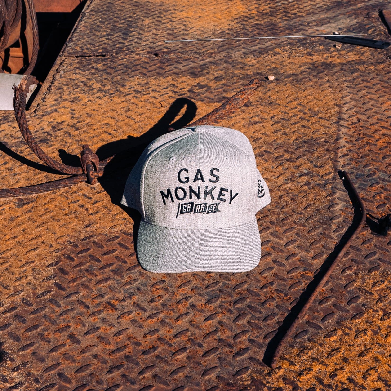 Banner Year Flat Bill Hat - Heather Grey